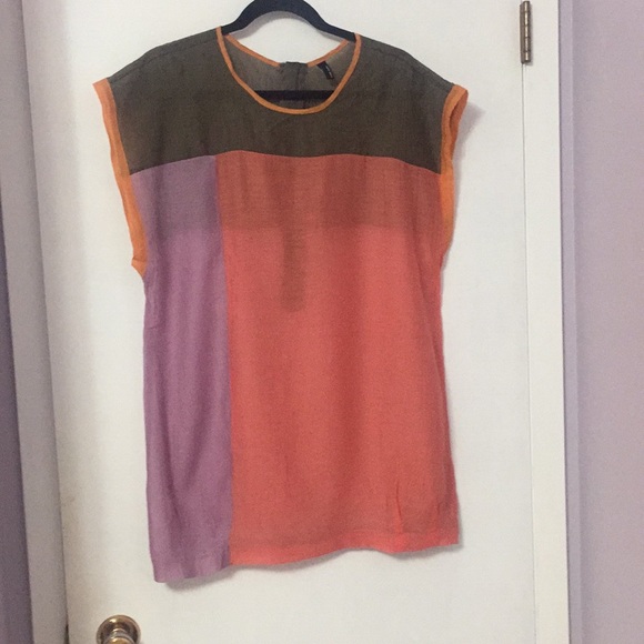 Vero Moda Colour Block Blouse - Picture 1 of 5